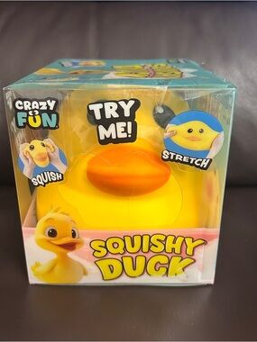 VIRAL Crazy Fun Yellow Duck Squishy Fidget Toy NEW